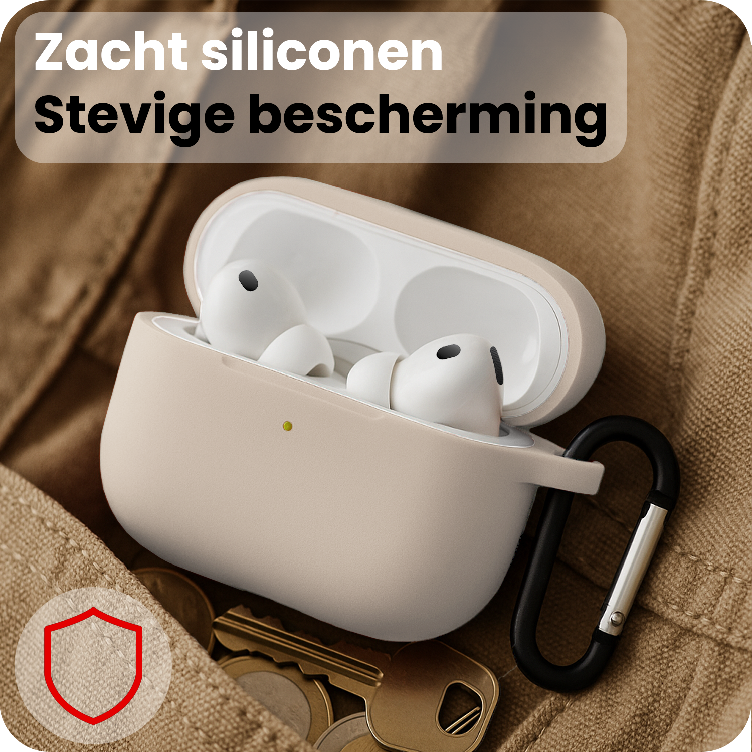NoXx NoXx AirPods Pro 3 Hoesje - Zand