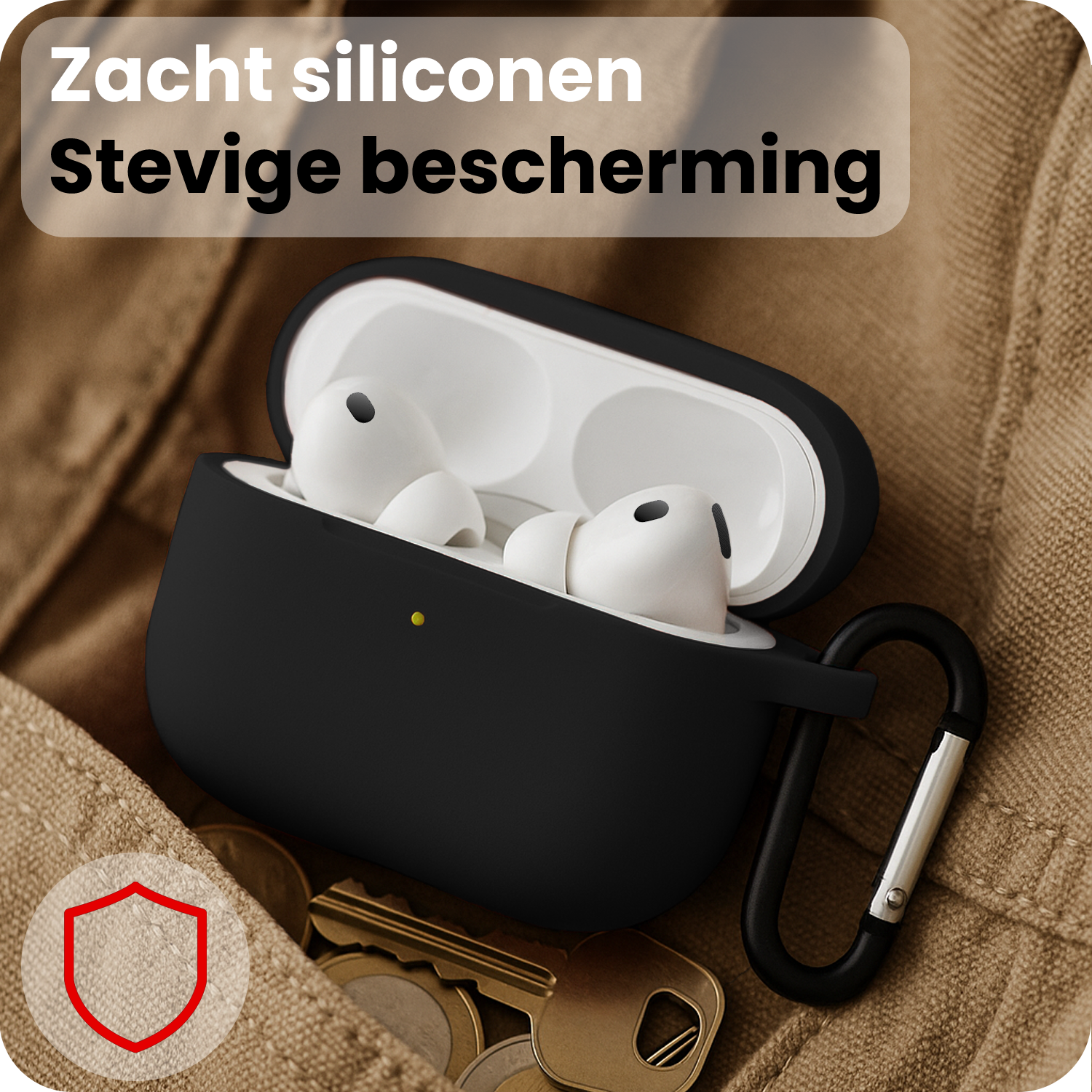 NoXx NoXx AirPods Pro 3 Hoesje - Zwart