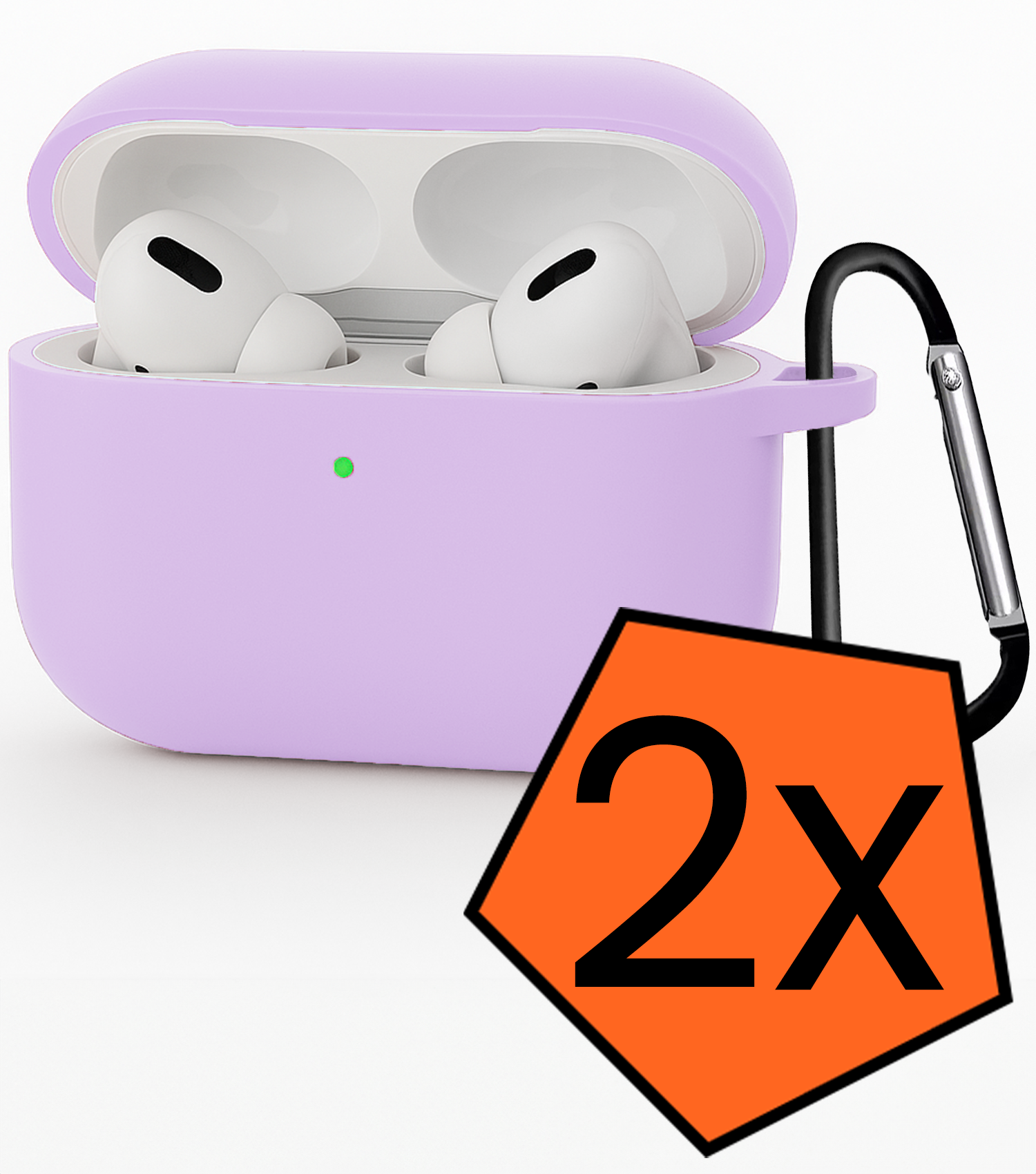 Nomfy Nomfy AirPods Pro 3 Hoesje - Lila - 2 PACK