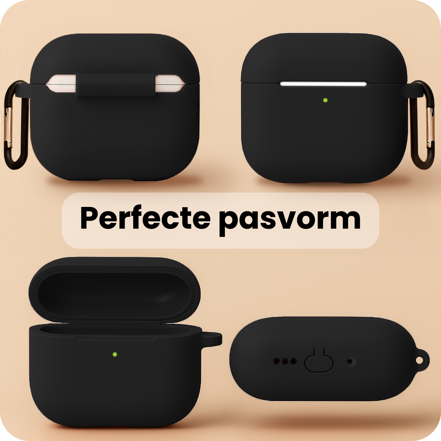 NoXx NoXx AirPods Pro 3 Hoesje - Zwart