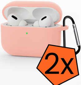 Nomfy Nomfy AirPods Pro 3 Hoesje - Lichtroze - 2 PACK
