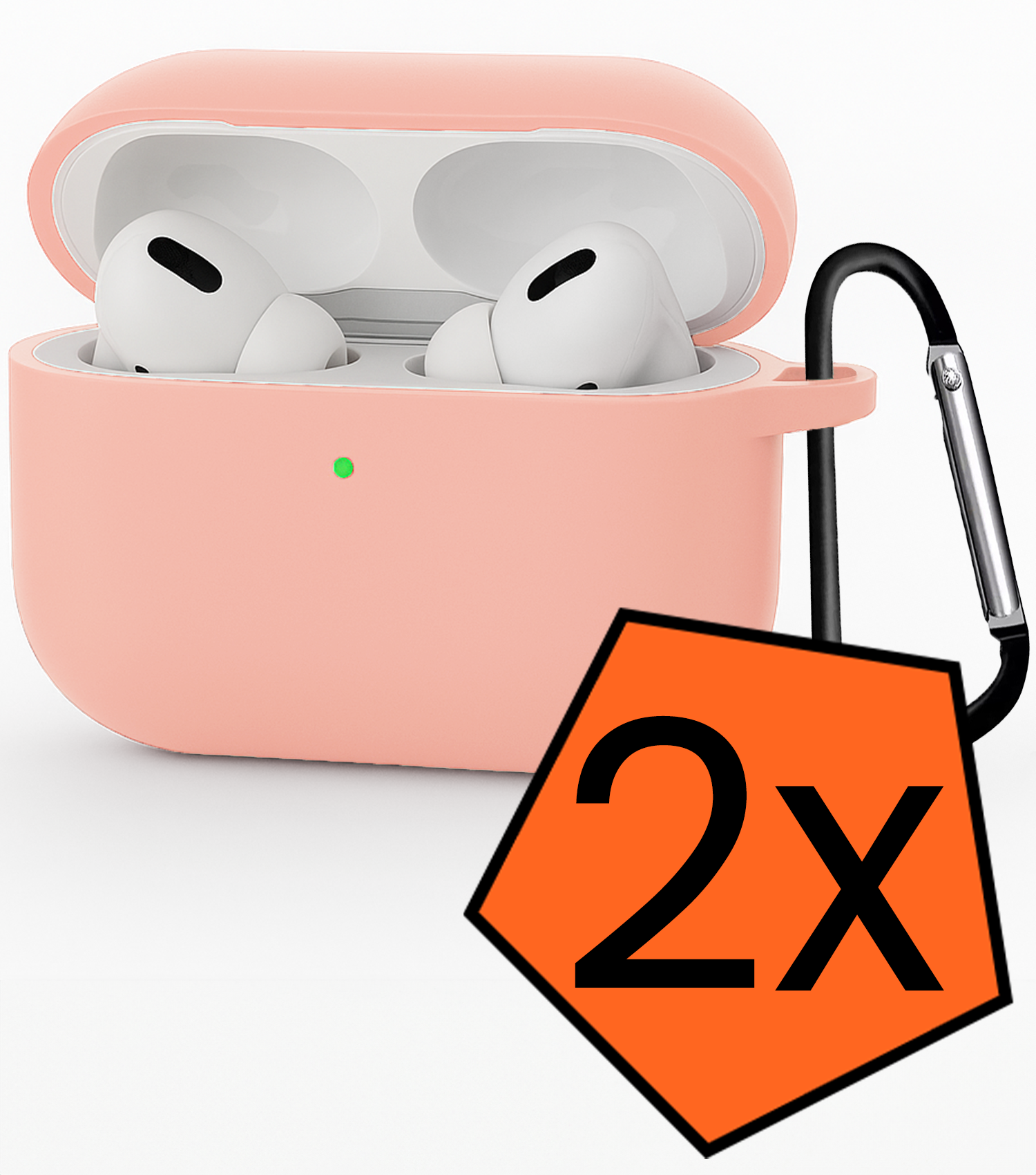 Nomfy Nomfy AirPods Pro 3 Hoesje - Lichtroze - 2 PACK