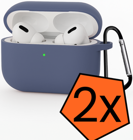 Nomfy Nomfy AirPods Pro 3 Hoesje - Grijsblauw - 2 PACK