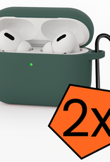 Nomfy Nomfy AirPods Pro 3 Hoesje - Donkergroen - 2 PACK