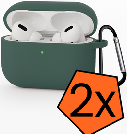 Nomfy Nomfy AirPods Pro 3 Hoesje - Donkergroen - 2 PACK