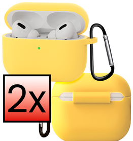 NoXx NoXx AirPods Pro 3 Hoesje - Geel - 2 PACK