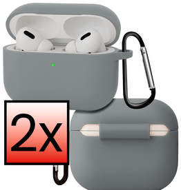 NoXx NoXx AirPods Pro 3 Hoesje - Grijs - 2 PACK