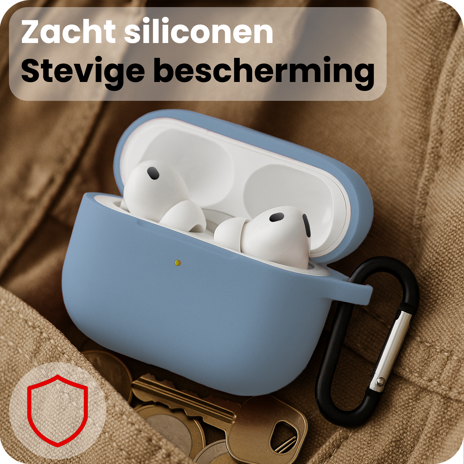 NoXx NoXx AirPods Pro 3 Hoesje - Lichtblauw - 2 PACK