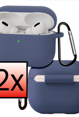 NoXx NoXx AirPods Pro 3 Hoesje - Grijsblauw - 2 PACK