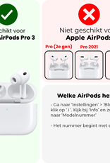 NoXx NoXx AirPods Pro 3 Hoesje - Lichtblauw - 2 PACK