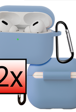 NoXx NoXx AirPods Pro 3 Hoesje - Lichtblauw - 2 PACK