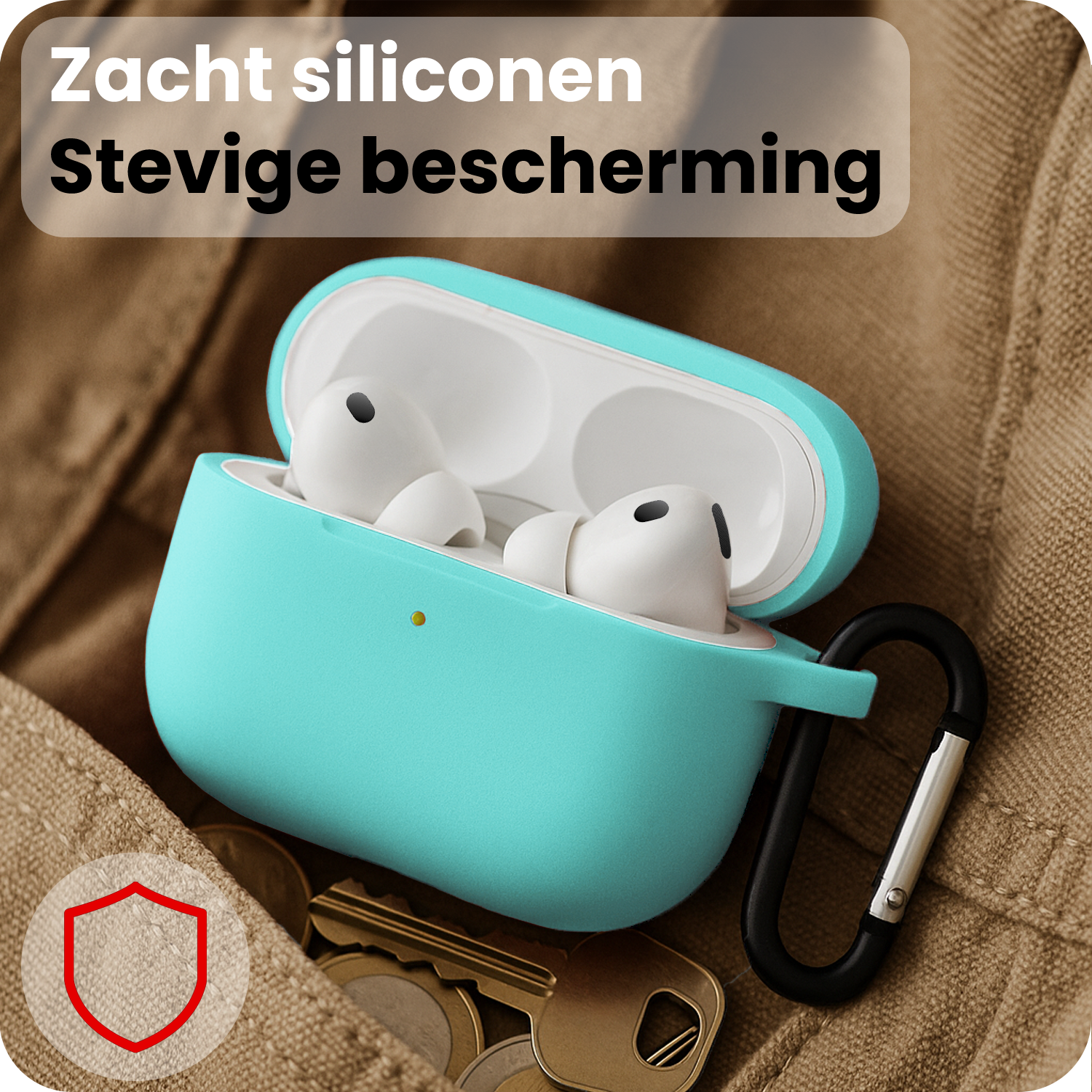 NoXx NoXx AirPods Pro 3 Hoesje - Mintgroen - 2 PACK