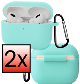 NoXx NoXx AirPods Pro 3 Hoesje - Mintgroen - 2 PACK