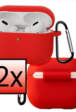 NoXx NoXx AirPods Pro 3 Hoesje - Rood - 2 PACK