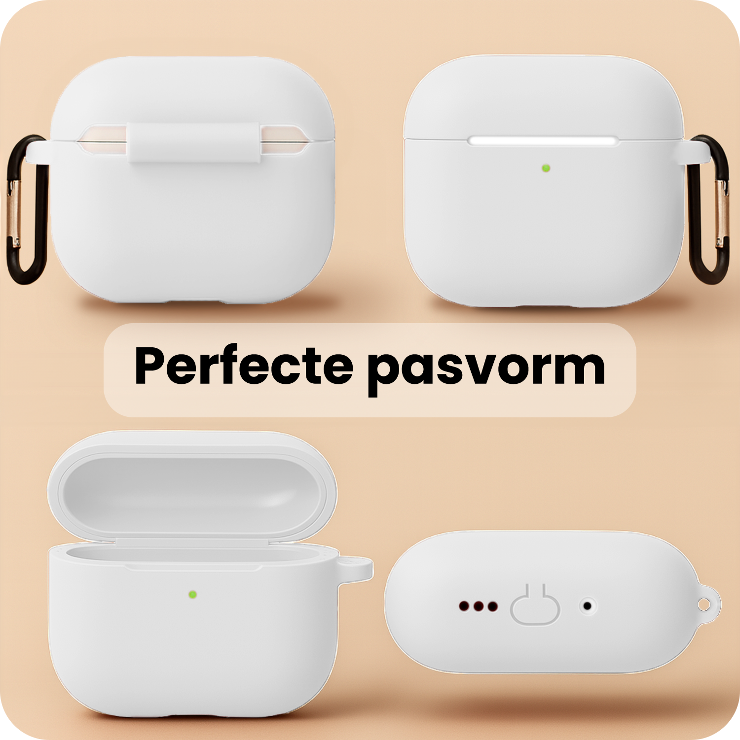 Nomfy Nomfy AirPods Pro 3 Hoesje - Wit