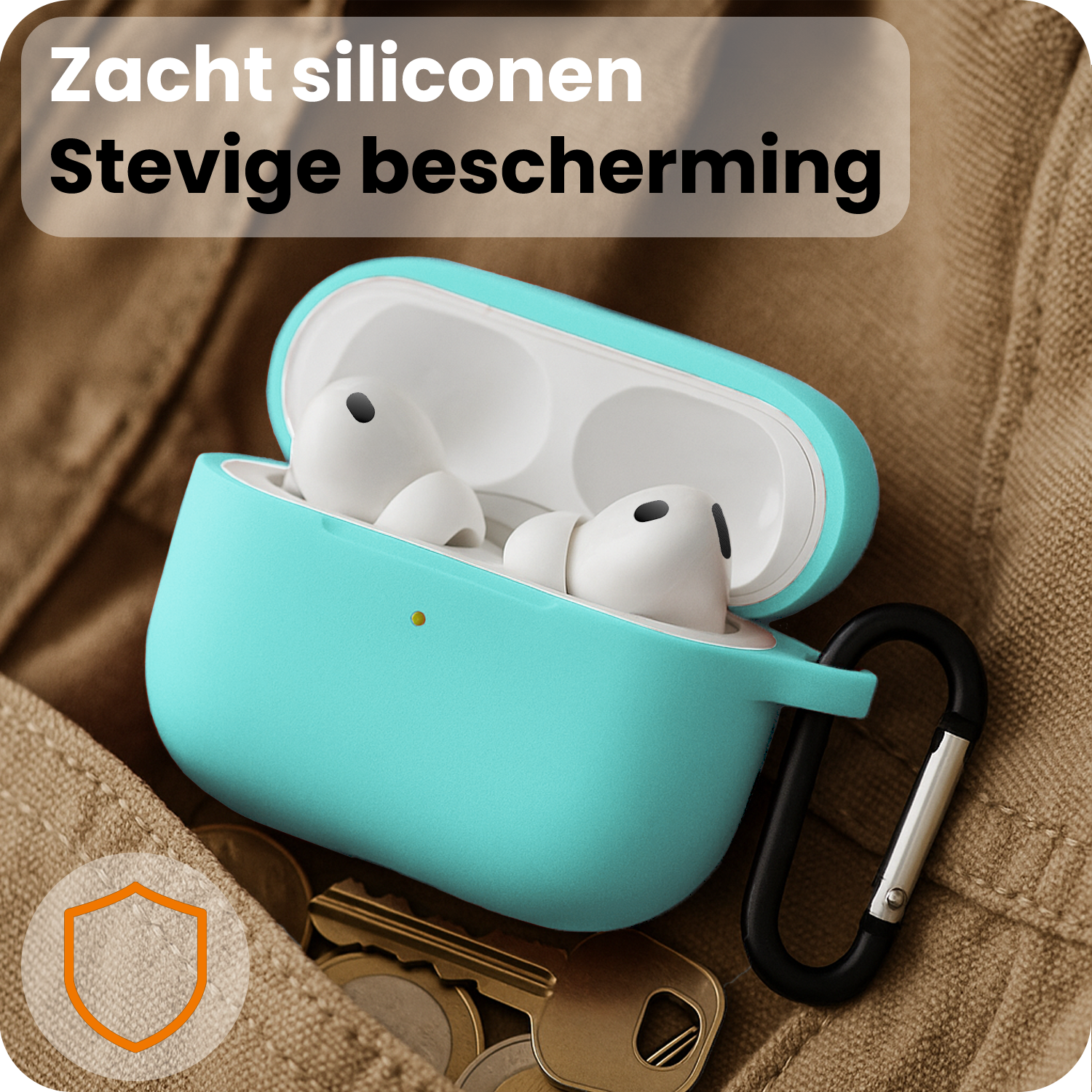 Nomfy Nomfy AirPods Pro 3 Hoesje - Mintgroen