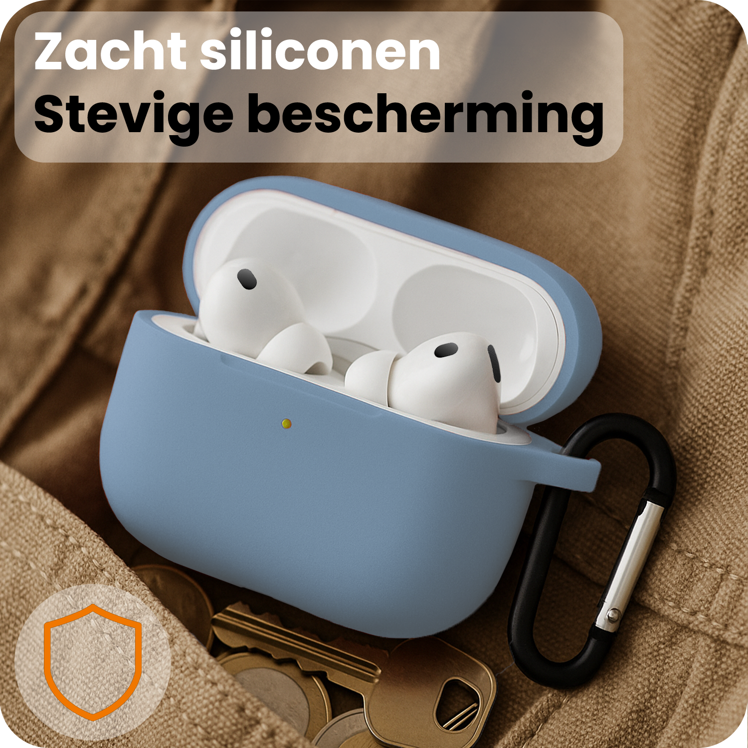 Nomfy Nomfy AirPods Pro 3 Hoesje - Lichtblauw