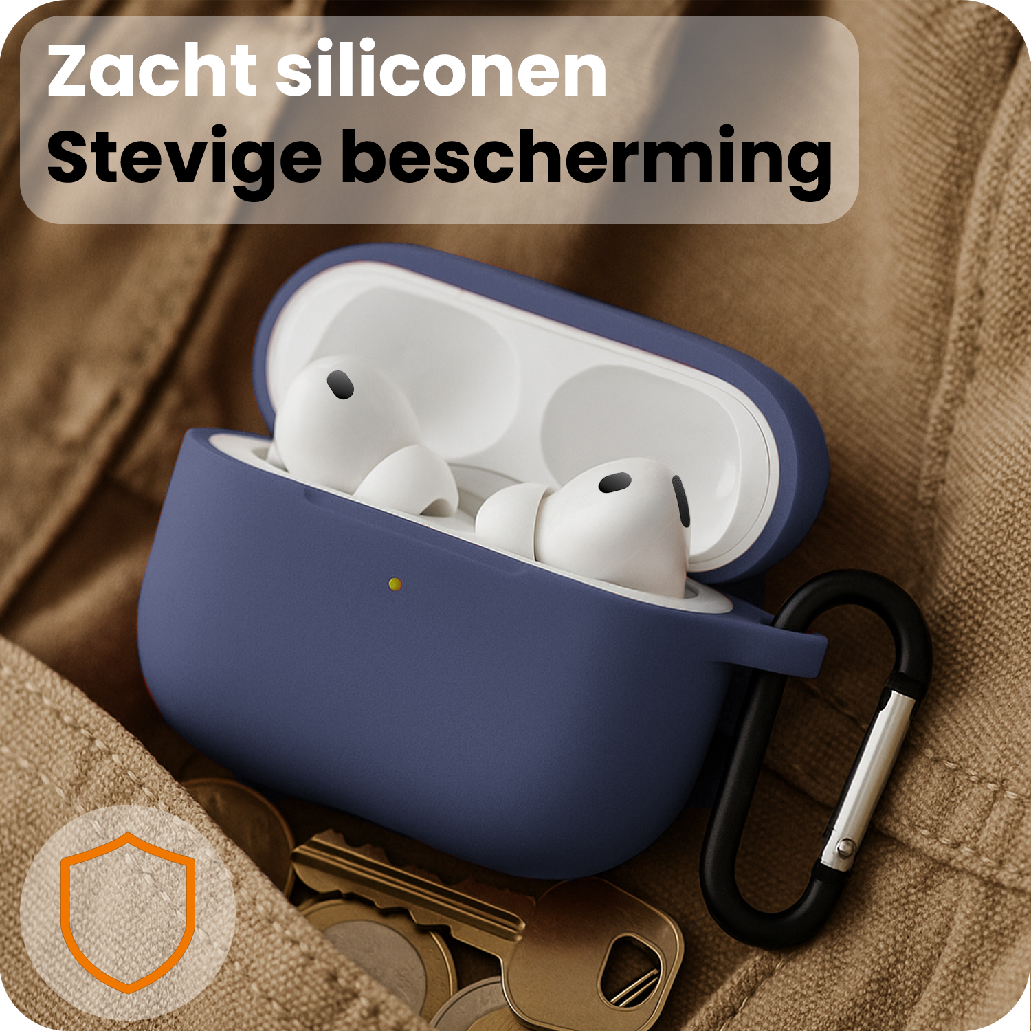 Nomfy Nomfy AirPods Pro 3 Hoesje - Grijsblauw