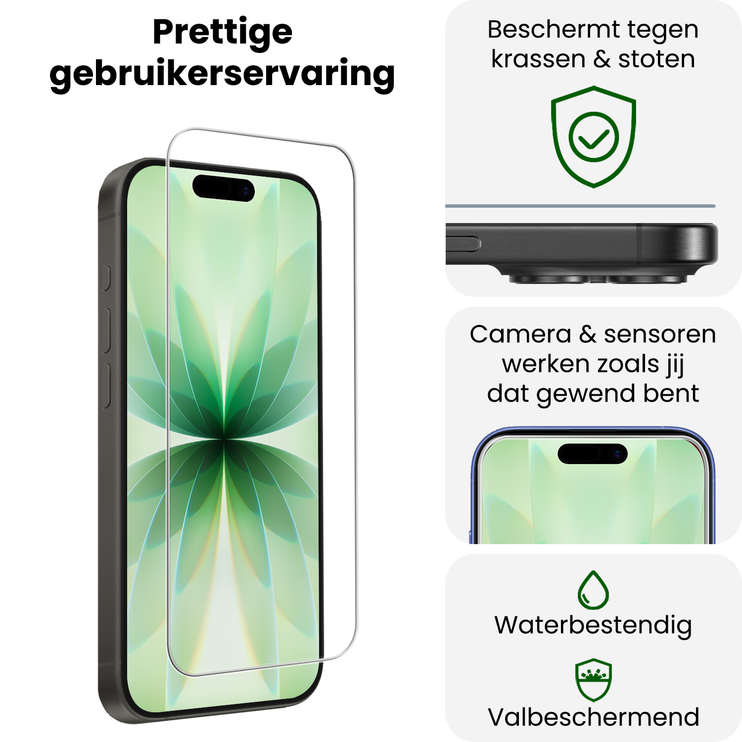 BASEY. BASEY. iPhone 17 Screenprotector Glas Met Dichte Notch
