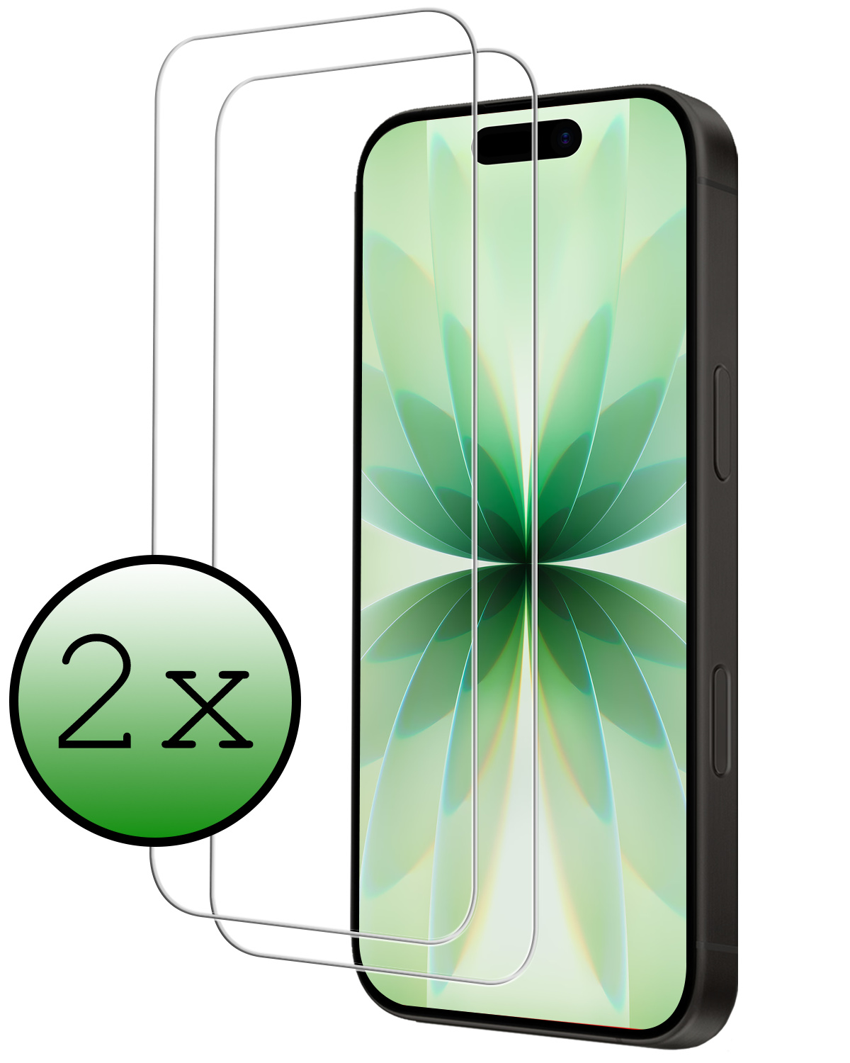 BASEY. BASEY. iPhone 17 Screenprotector Glas Met Dichte Notch - 2 PACK