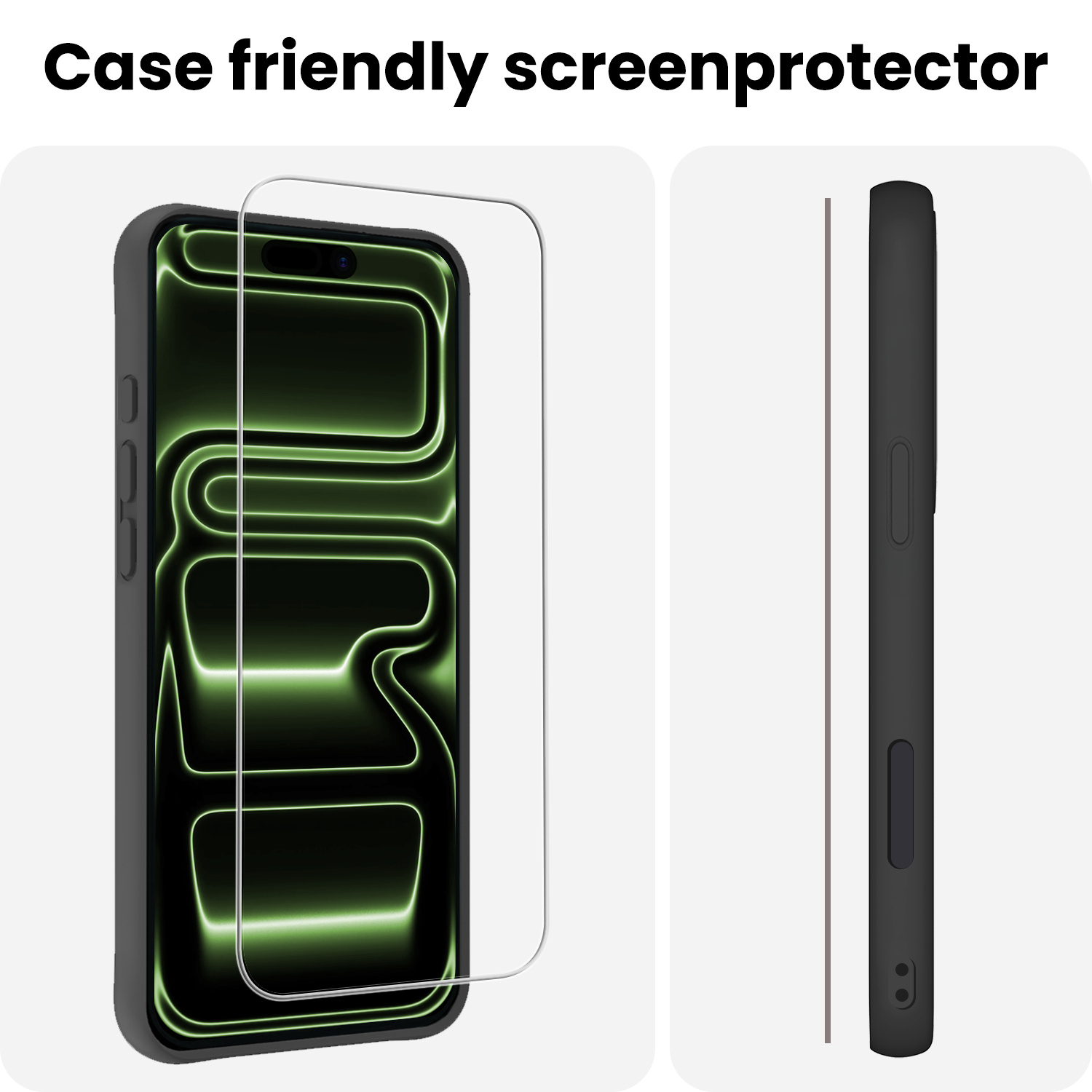 BASEY. BASEY. iPhone 17 Pro Screenprotector Glas Met Dichte Notch