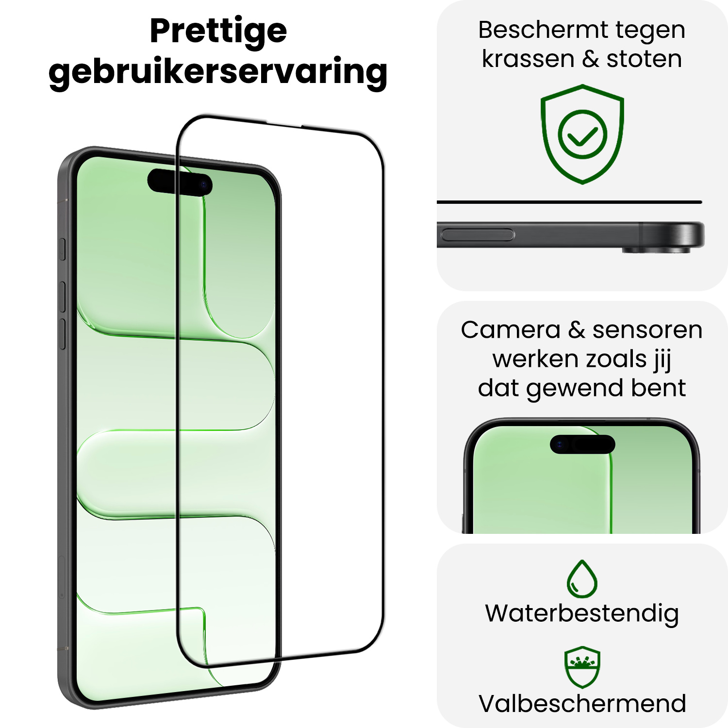 BASEY. BASEY. iPhone Air Screenprotector Glas Full Cover 2D