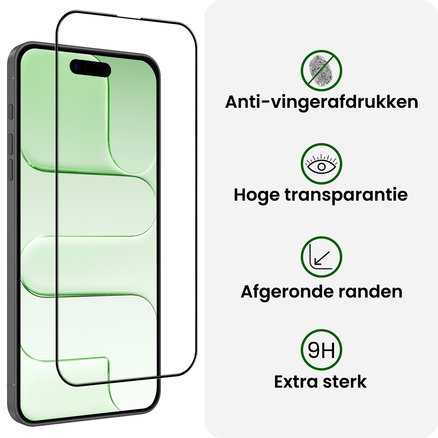 BASEY. BASEY. iPhone Air Screenprotector Glas Full Cover 2D - 3 PACK