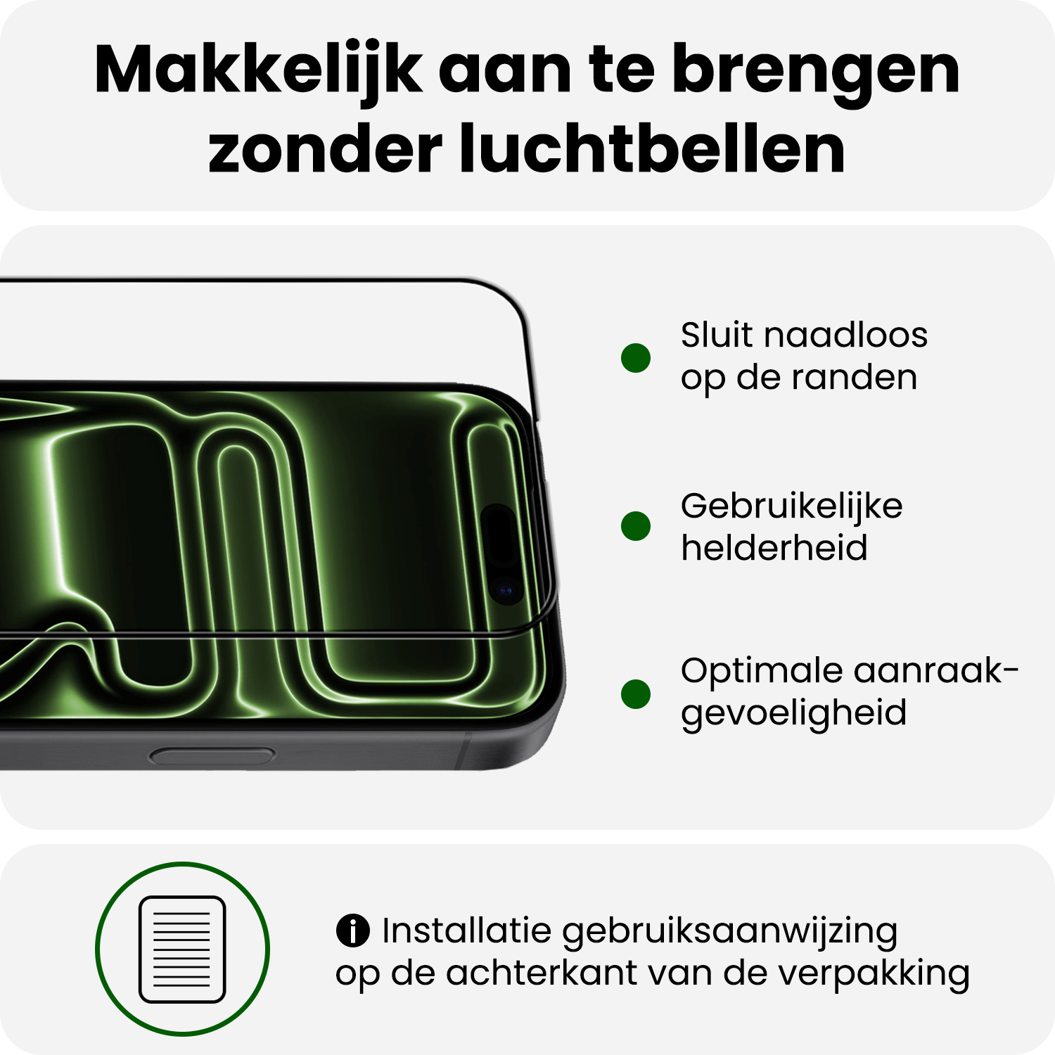 BASEY. BASEY. iPhone 17 Pro Screenprotector Glas Full Cover 2D