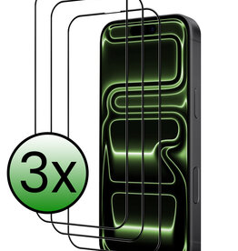 BASEY. BASEY. iPhone 17 Pro Screenprotector Glas Full Cover 2D - 3 PACK