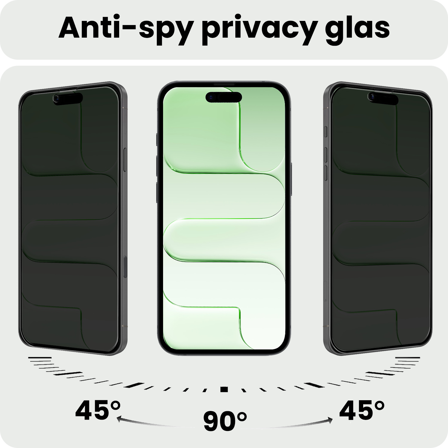 BASEY. BASEY. iPhone Air Screenprotector Glas Privacy