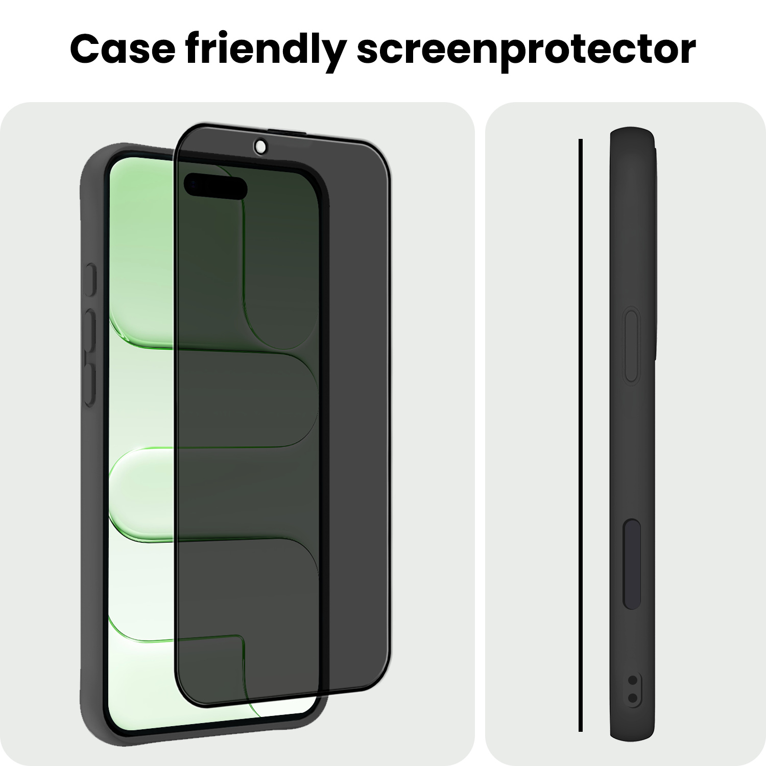 BASEY. BASEY. iPhone Air Screenprotector Glas Privacy - 3 PACK