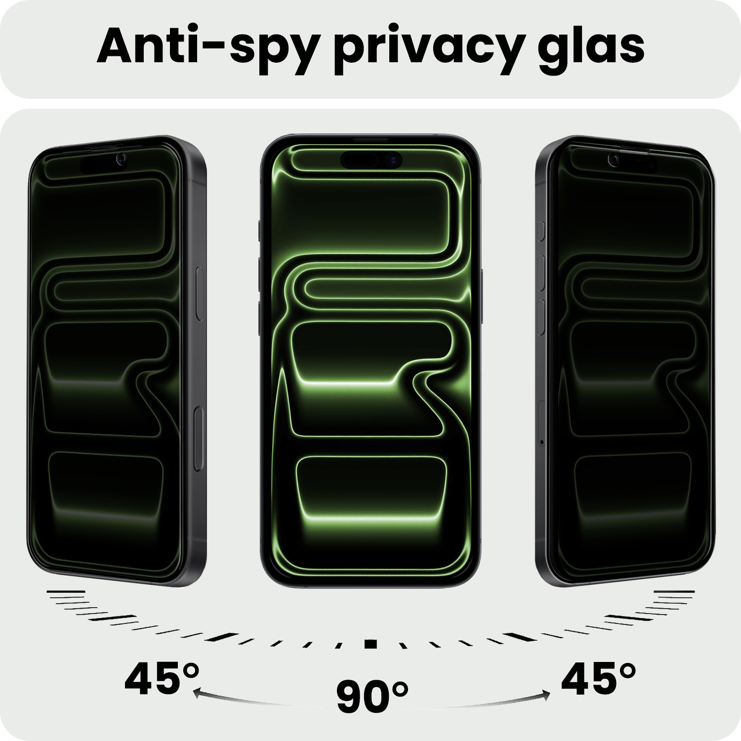 BASEY. BASEY. iPhone 17 Pro Screenprotector Glas Privacy