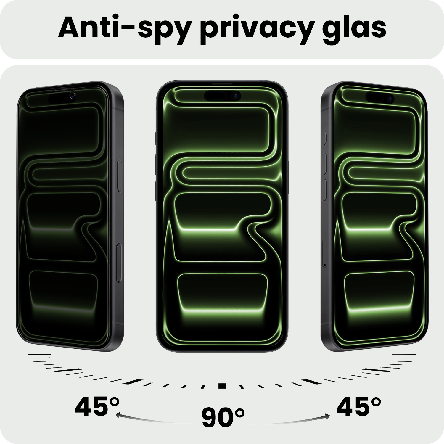 BASEY. BASEY. iPhone 17 Pro Max Screenprotector Glas Privacy