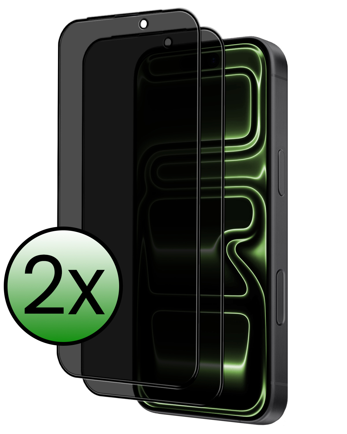 BASEY. BASEY. iPhone 17 Pro Max Screenprotector Glas Privacy - 2 PACK