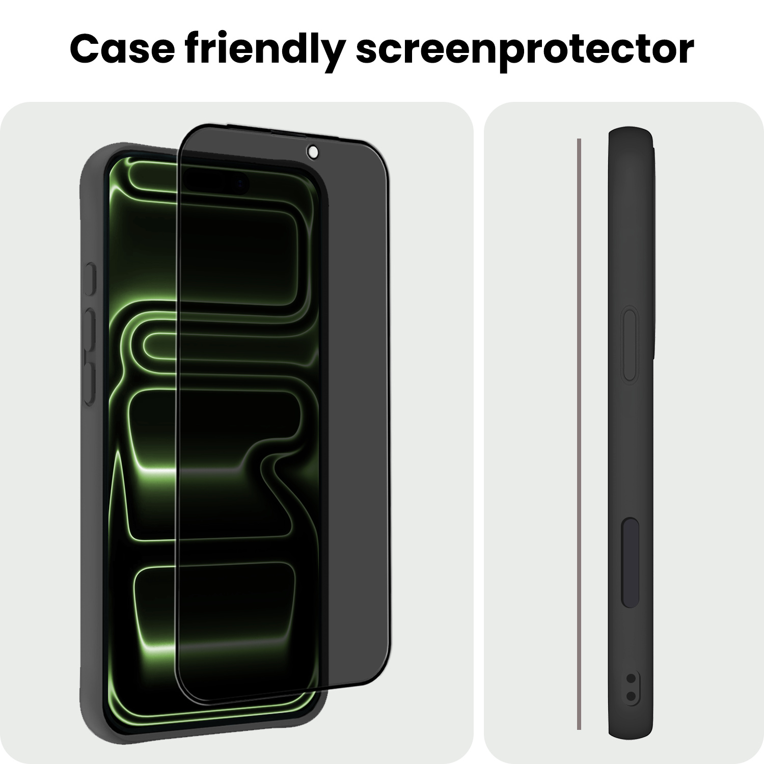 BASEY. BASEY. iPhone 17 Pro Max Screenprotector Glas Privacy - 2 PACK