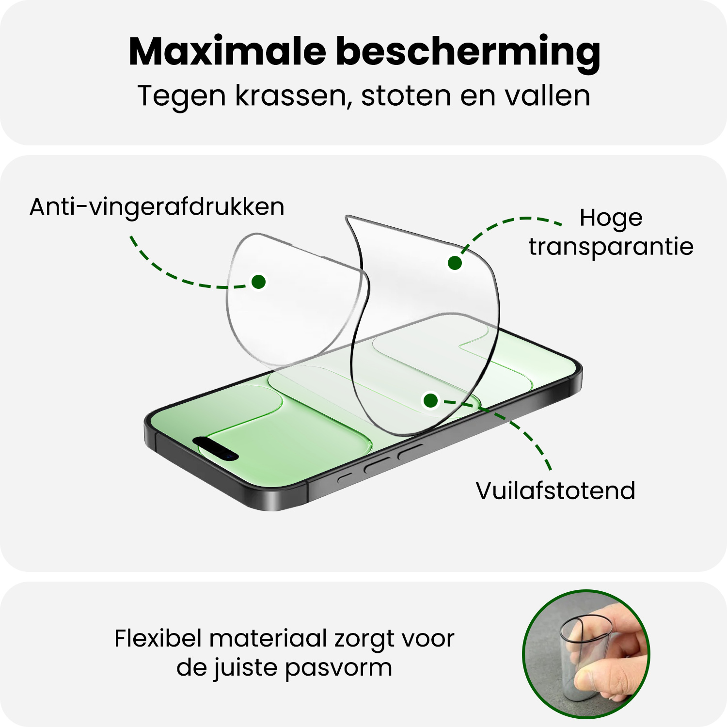 BASEY. BASEY. iPhone Air Hybrid Screenprotector - 2 PACK