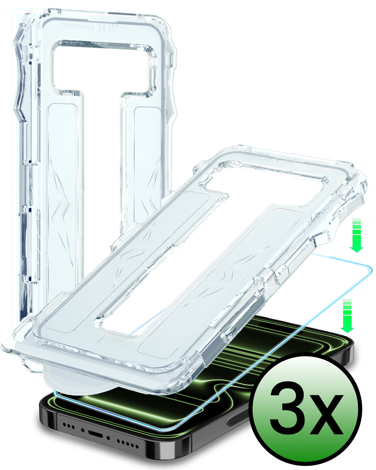 BASEY. BASEY. iPhone 17 Pro Hybrid Screenprotector - 3 PACK