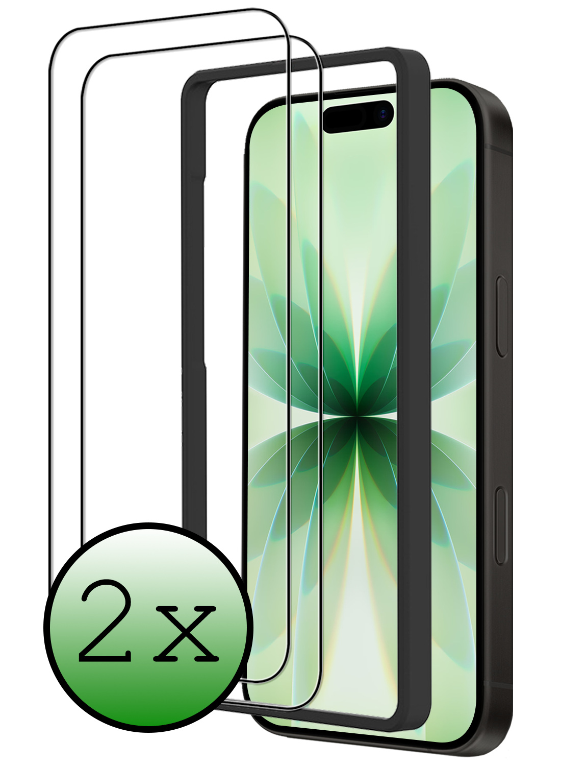 BASEY. BASEY. iPhone 17 Screenprotector Met Installieframe - 2 PACK