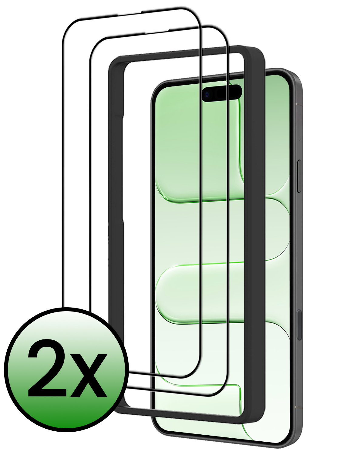 BASEY. BASEY. iPhone Air Screenprotector Met Installieframe - 2 PACK
