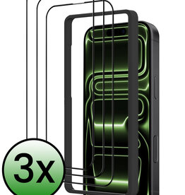 BASEY. BASEY. iPhone 17 Pro Max Screenprotector Met Installieframe - 3 PACK