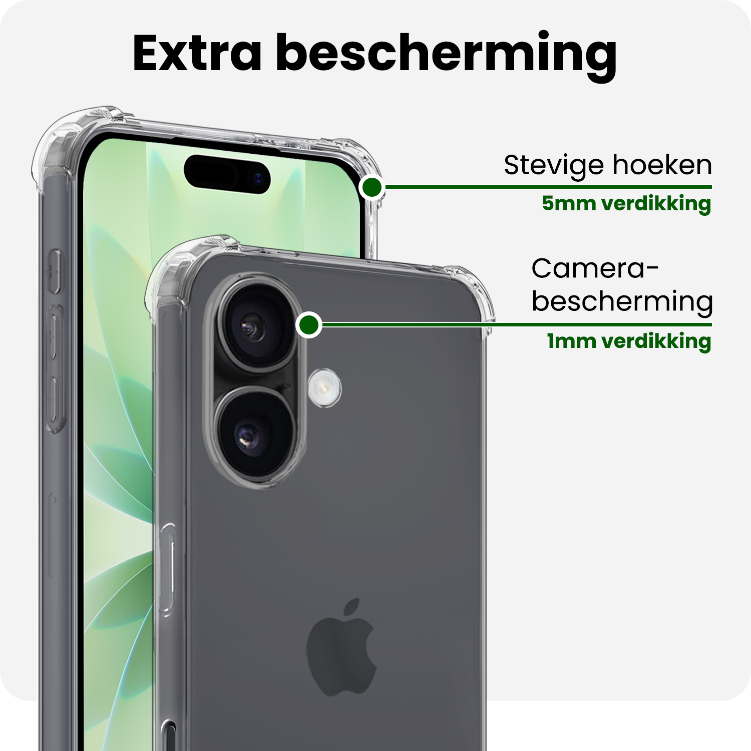BASEY. BASEY. iPhone 17 Hoesje Shockproof - Transparant