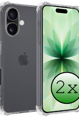 BASEY. BASEY. iPhone 17 Hoesje Shockproof - Transparant - 2 PACK