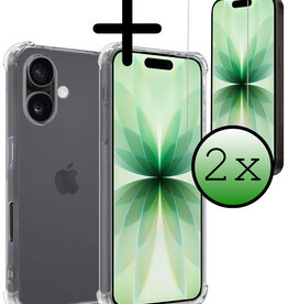 BASEY. BASEY. iPhone 17 Hoesje Shockproof Met 2x Screenprotector Met Dichte Notch