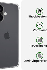 BASEY. BASEY. iPhone 17 Hoesje Shockproof Met 2x Screenprotector Met Dichte Notch