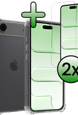 BASEY. BASEY. iPhone Air Hoesje Shockproof Met 2x Screenprotector Met Dichte Notch