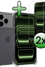 BASEY. BASEY. iPhone 17 Pro Max Hoesje Shockproof Met 2x Screenprotector Met Dichte Notch