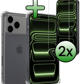 BASEY. BASEY. iPhone 17 Pro Max Hoesje Shockproof Met 2x Screenprotector Met Dichte Notch