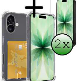 BASEY. BASEY. iPhone 17 Hoesje Pashouder Met 2x Screenprotector