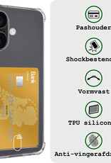 BASEY. BASEY. iPhone 17 Hoesje Pashouder Met 2x Screenprotector