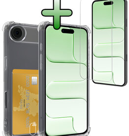 BASEY. BASEY. iPhone Air Hoesje Pashouder Met Screenprotector
